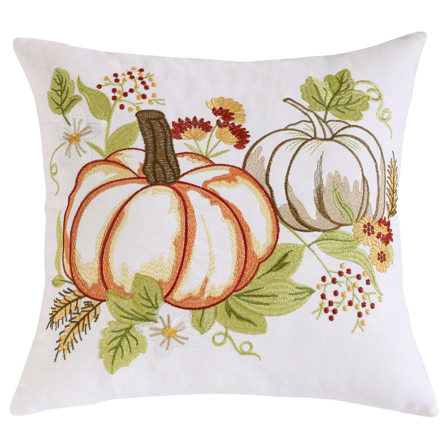 Aurelia – Geëmbroideerde Pompoen Halloween Kussenhoes