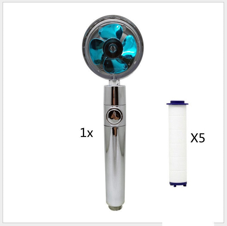 Maximilian – Turbocharged Handdouchekop met Stopknop en Katoenen Filter
