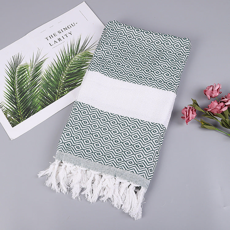 Aurelius – Handgemaakt Tassel Dekentje Turks Strandlaken