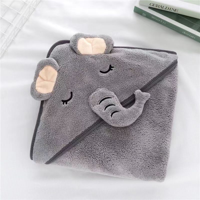 Ophelia – Drie-dimensionale Cartoon Badhanddoek Hoodie Cloak voor Kinderen