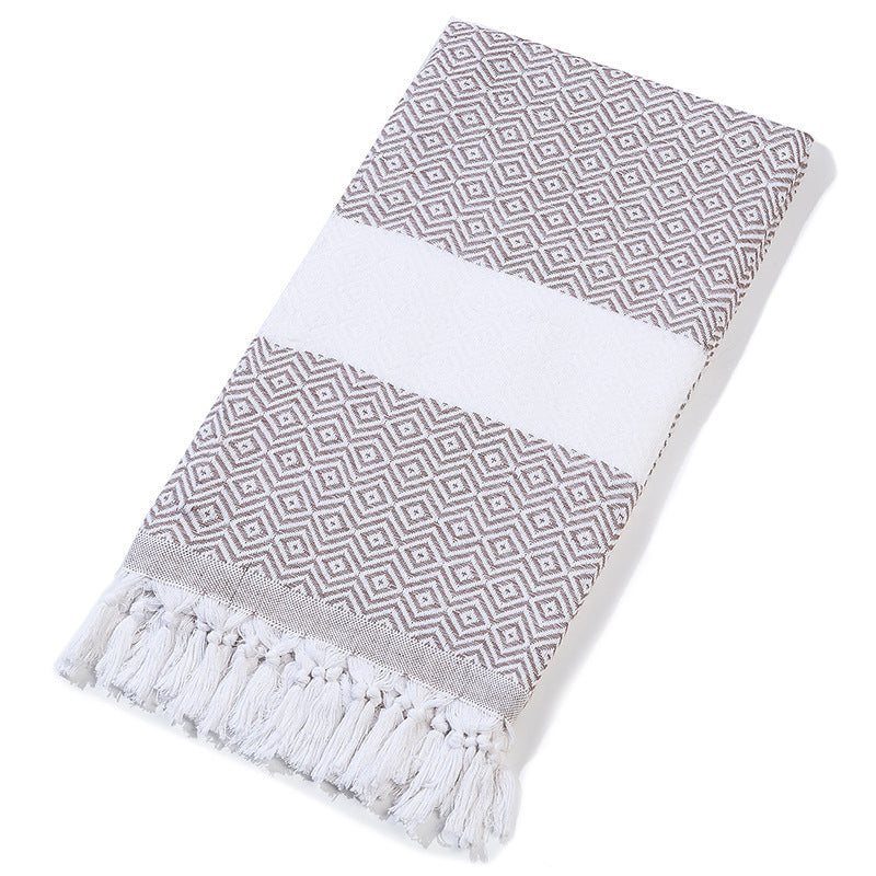 Aurelius – Handgemaakt Tassel Dekentje Turks Strandlaken