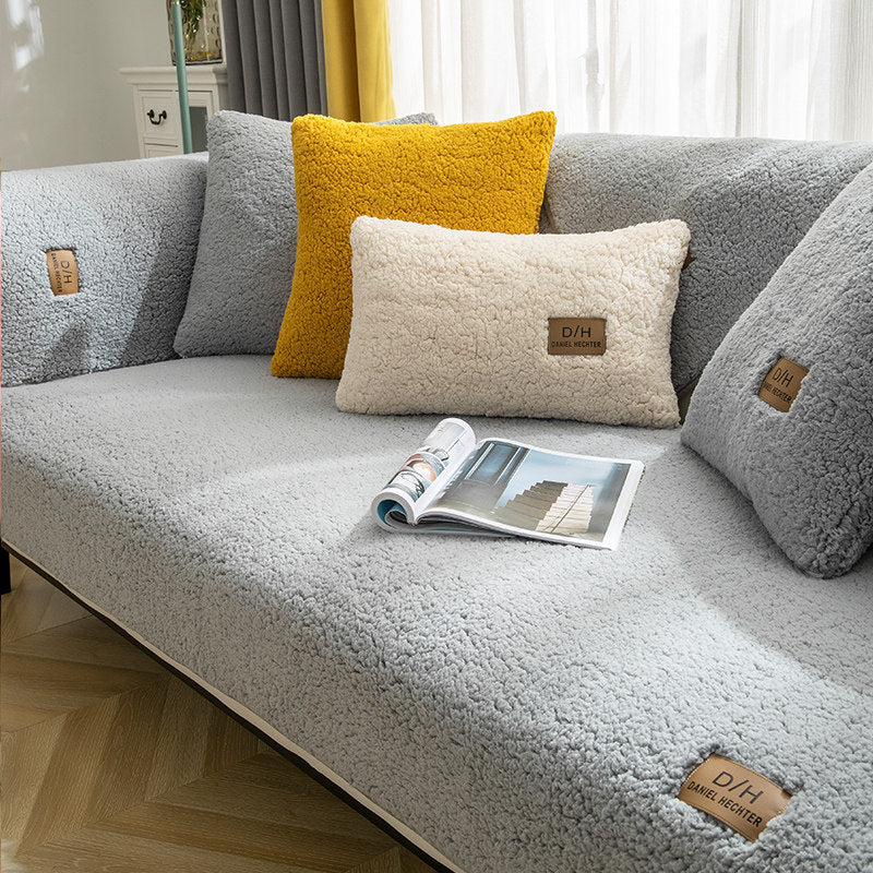Isla – Luxe Pluche Sofa Hoes Voor Woonkamer, Antislip en Zacht