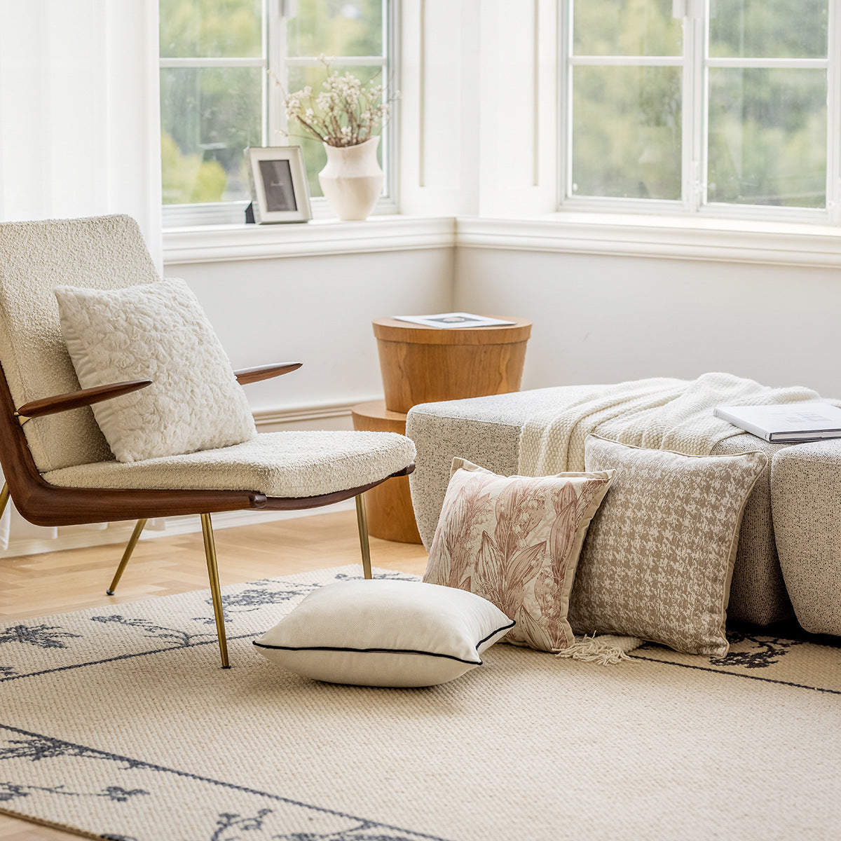 Cassian – Chenille Kussenhoes voor de Woonkamer Sofa Bed