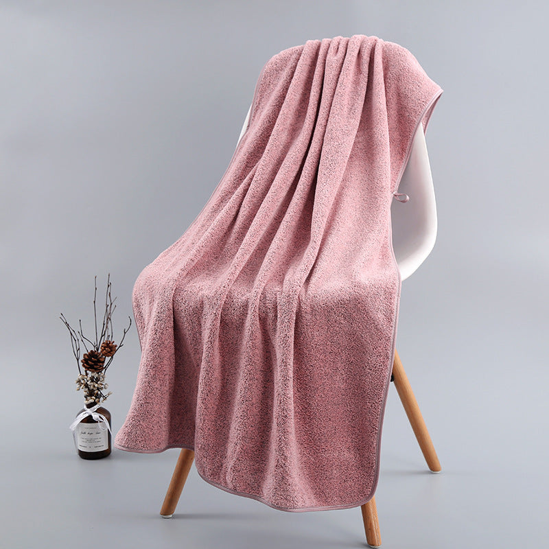 Sybille – Badhanddoek van bamboe-houtskool in effen kleur voor volwassenen