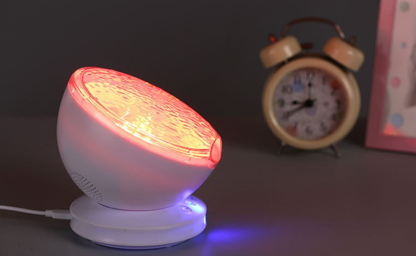 Dahlia – Ocean Wave Projector LED Nachtlicht met Afstandsbediening en Muziekspeler