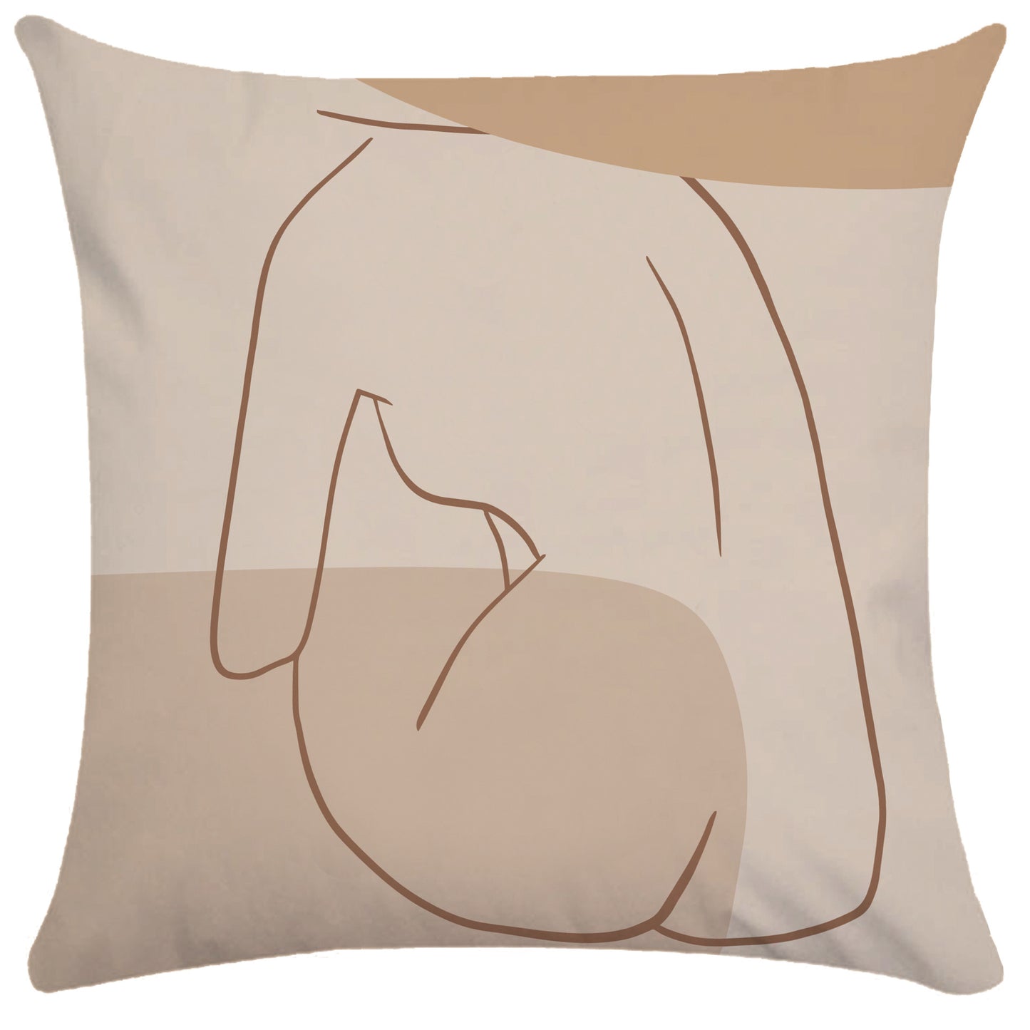 Sienna – Abstracte Vrouwelijke Kussenhoes