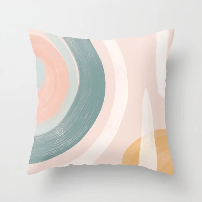 Juno – Minimalistische Abstractie Geometrische Kussenhoes voor Thuis