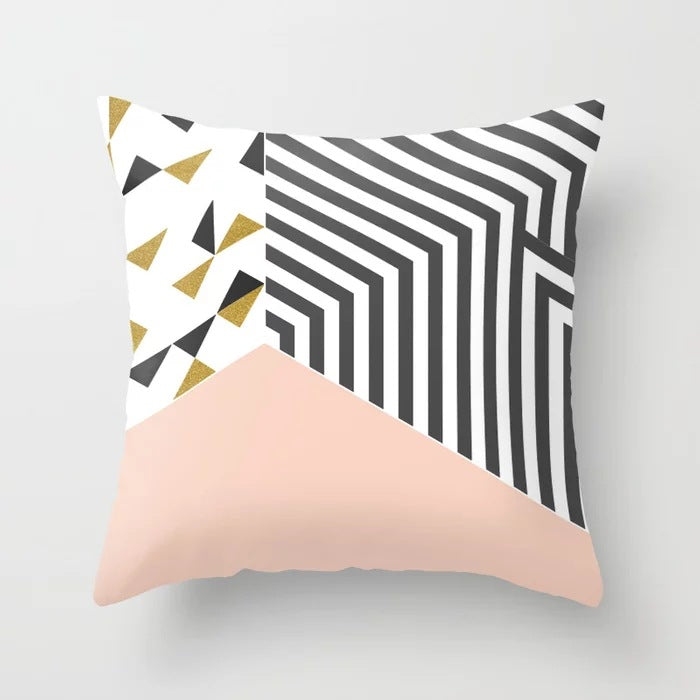 Juno – Minimalistische Abstractie Geometrische Kussenhoes voor Thuis
