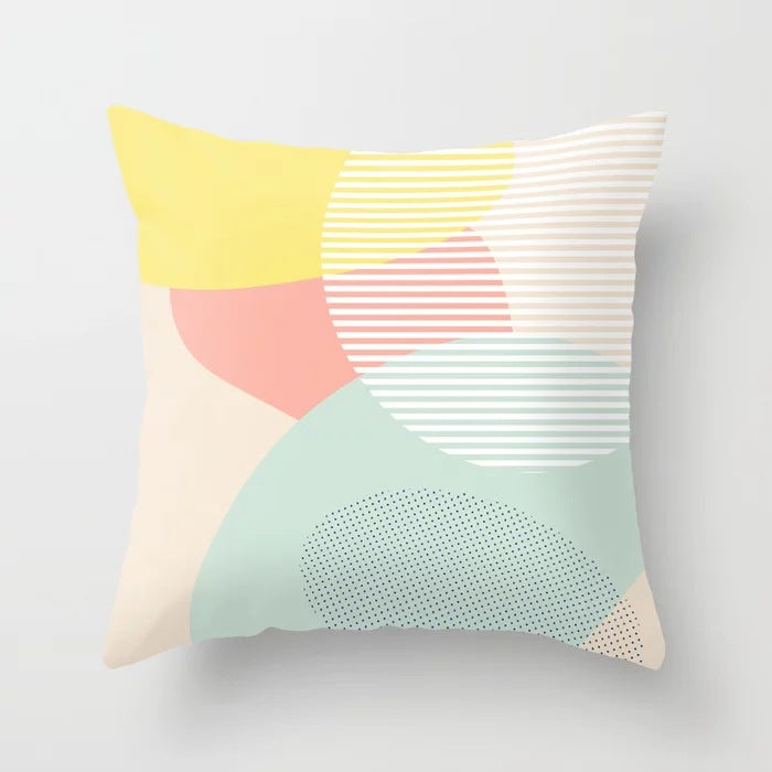 Juno – Minimalistische Abstractie Geometrische Kussenhoes voor Thuis