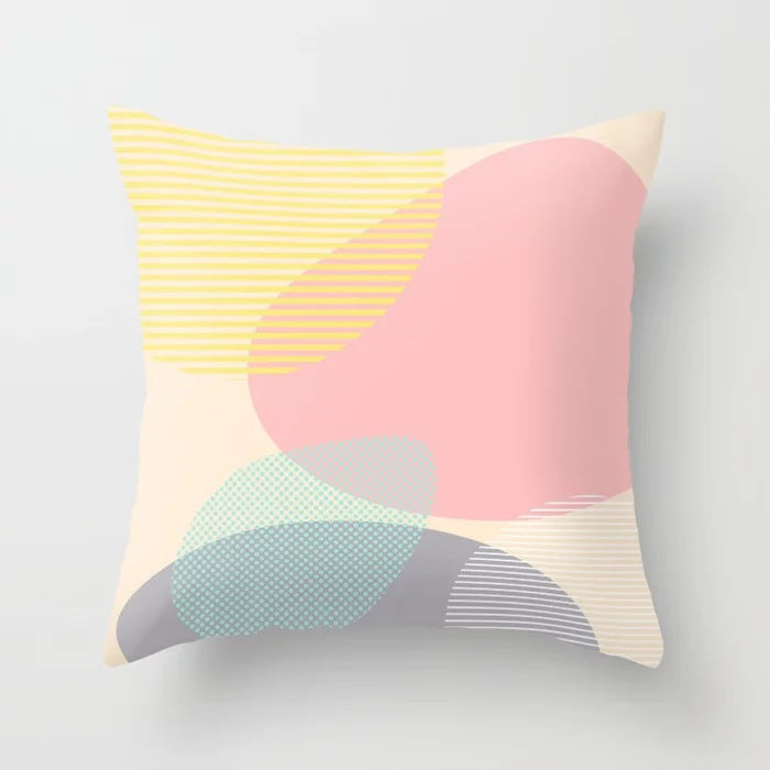 Juno – Minimalistische Abstractie Geometrische Kussenhoes voor Thuis