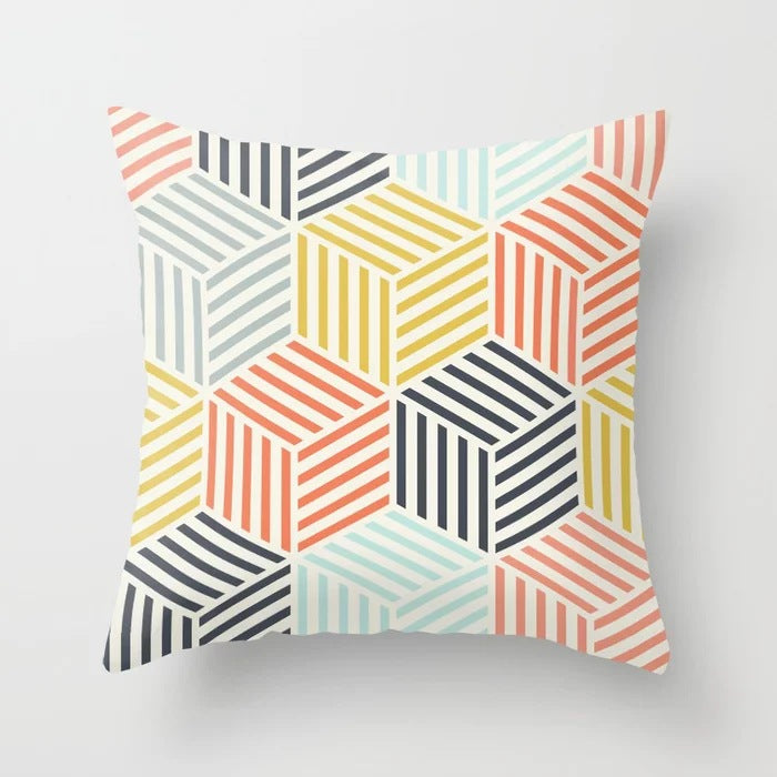 Juno – Minimalistische Abstractie Geometrische Kussenhoes voor Thuis