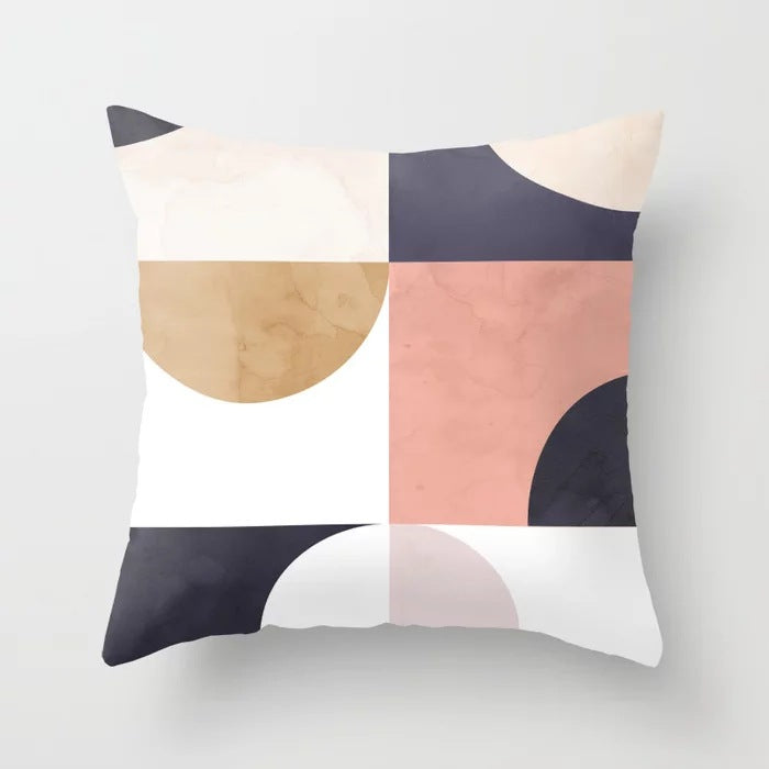 Juno – Minimalistische Abstractie Geometrische Kussenhoes voor Thuis