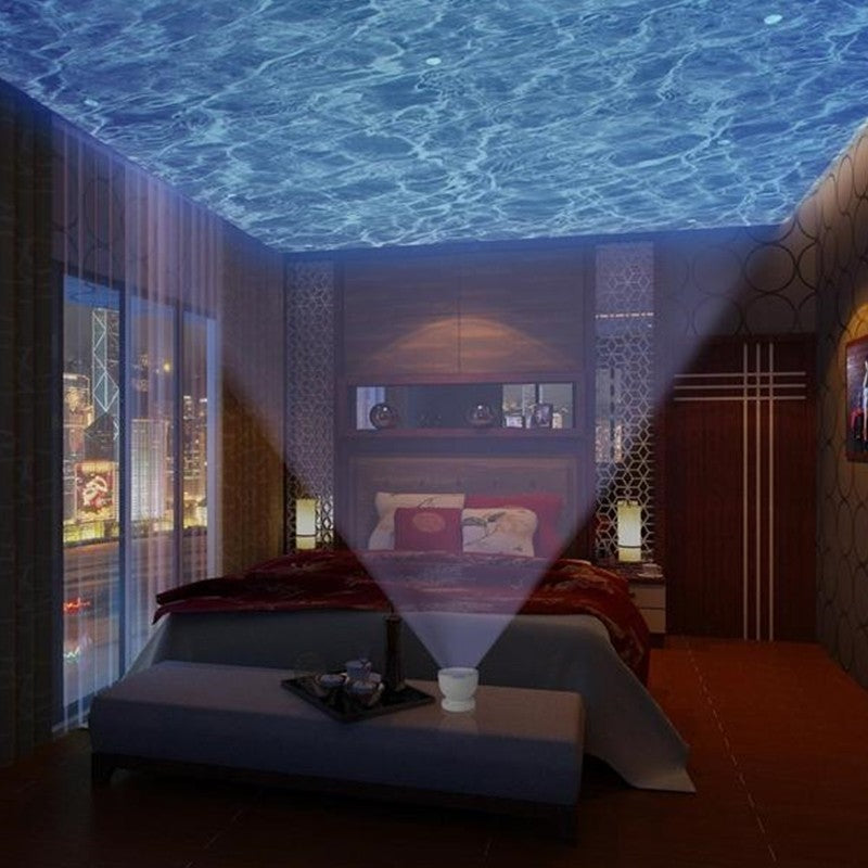 Dahlia – Ocean Wave Projector LED Nachtlicht met Afstandsbediening en Muziekspeler