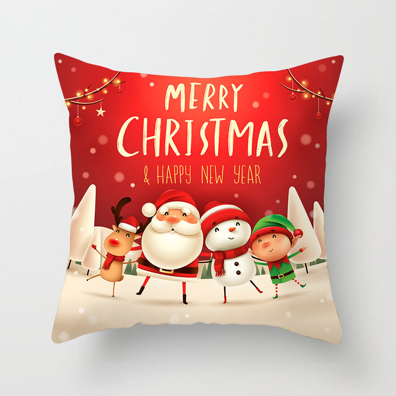 Sable – Kussenhoes met Kerstman en Sneeuwman