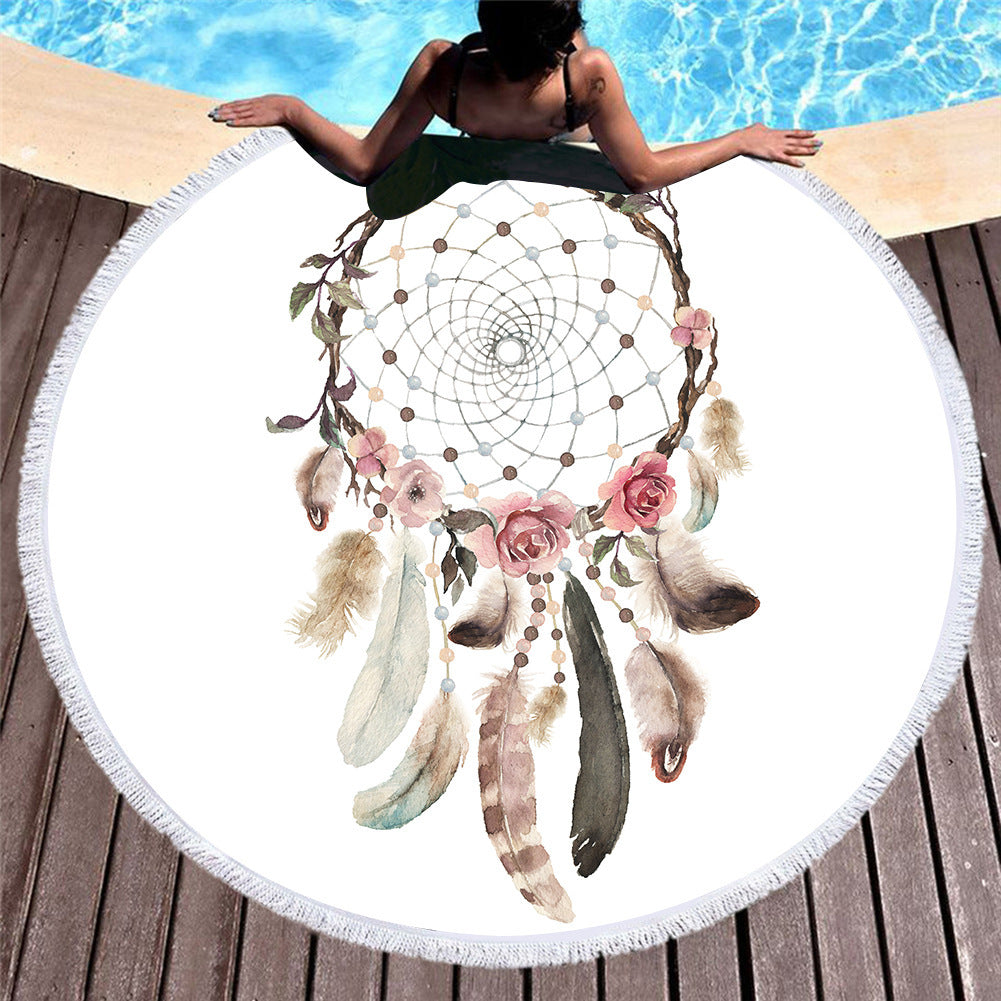 Clarity – Ronde Strandhanddoek van Microvezel