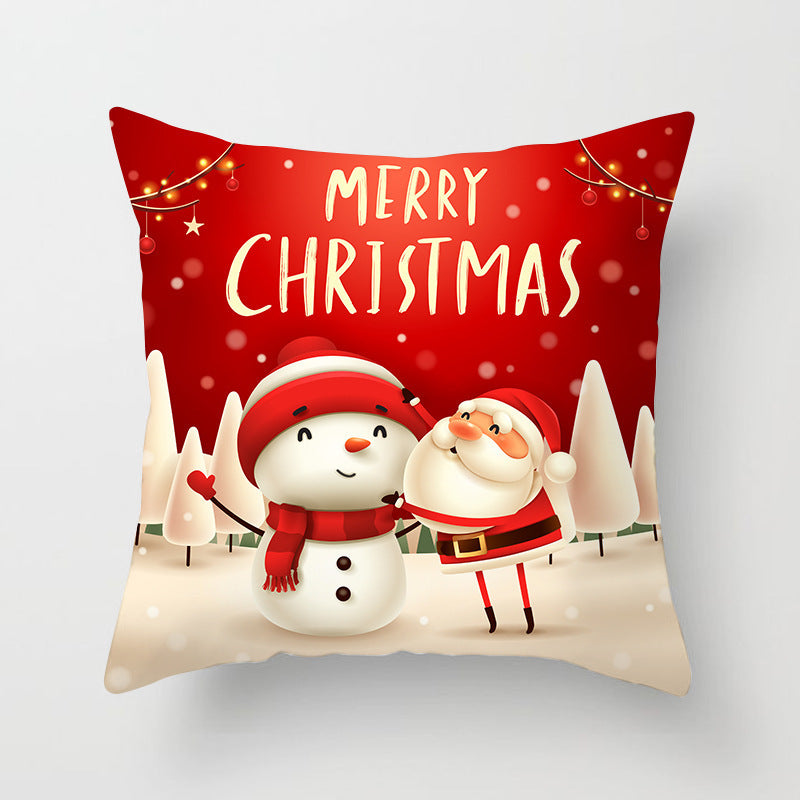 Sable – Kussenhoes met Kerstman en Sneeuwman