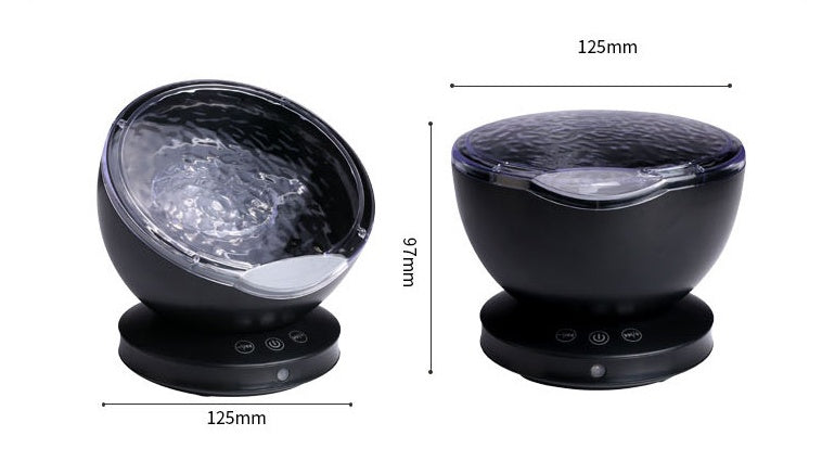 Dahlia – Ocean Wave Projector LED Nachtlicht met Afstandsbediening en Muziekspeler