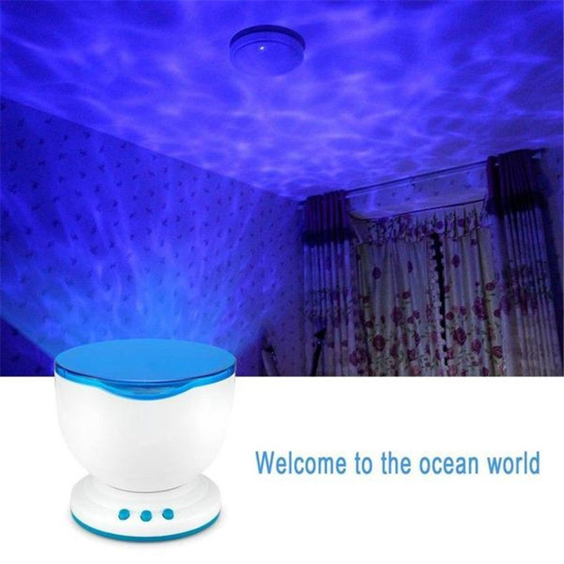 Dahlia – Ocean Wave Projector LED Nachtlicht met Afstandsbediening en Muziekspeler