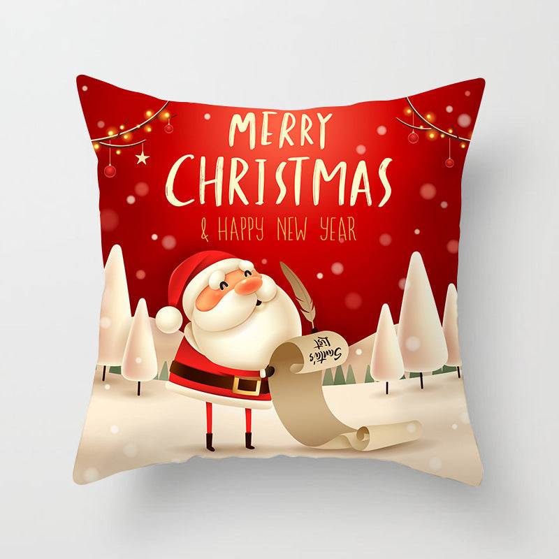 Sable – Kussenhoes met Kerstman en Sneeuwman