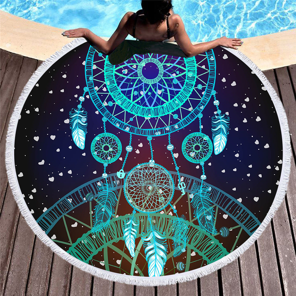 Clarity – Ronde Strandhanddoek van Microvezel