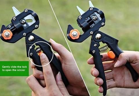 3-in-1 Professionele Entschaar – Nauwkeurige Snoeischaar voor Fruitbomen & Planten Productbeschrijving: