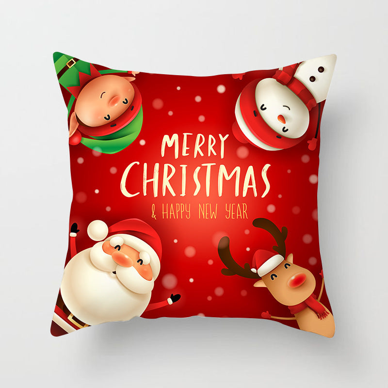 Sable – Kussenhoes met Kerstman en Sneeuwman