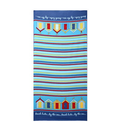 Aurelia – Grote Microvezel Strandhanddoek met Flamingo- en IJscreampatroon