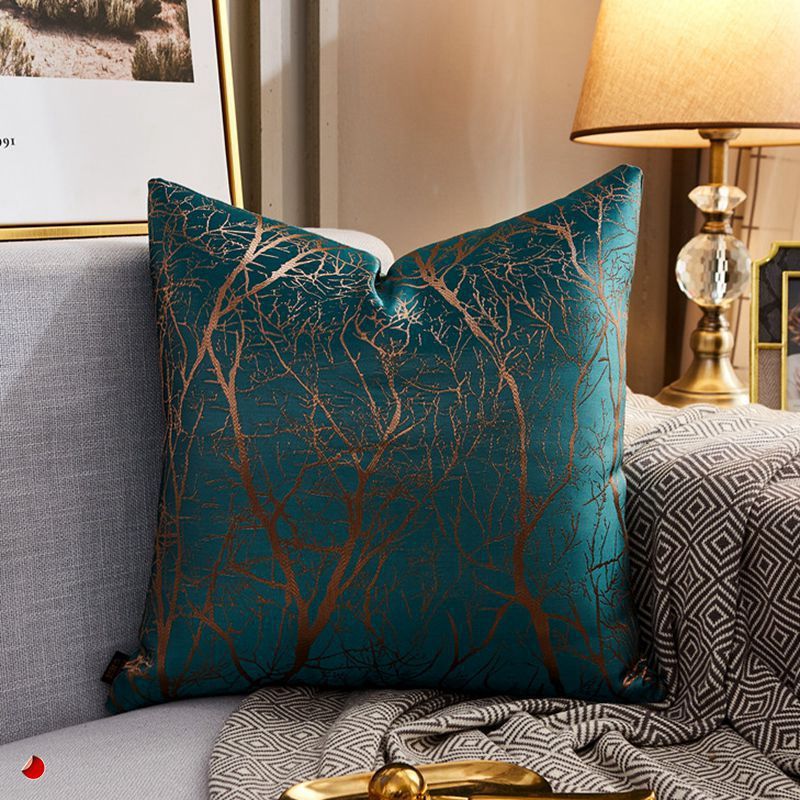Ember – Luxe Moderne Lichtgewicht Sofa Auto Kussenhoes van Zijde Satijn met Metallic Kleur