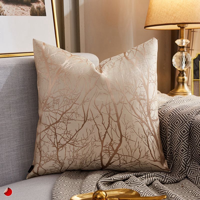 Ember – Luxe Moderne Lichtgewicht Sofa Auto Kussenhoes van Zijde Satijn met Metallic Kleur