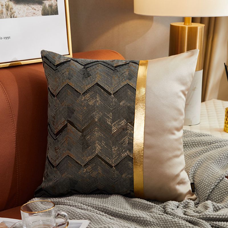 Ember – Luxe Moderne Lichtgewicht Sofa Auto Kussenhoes van Zijde Satijn met Metallic Kleur