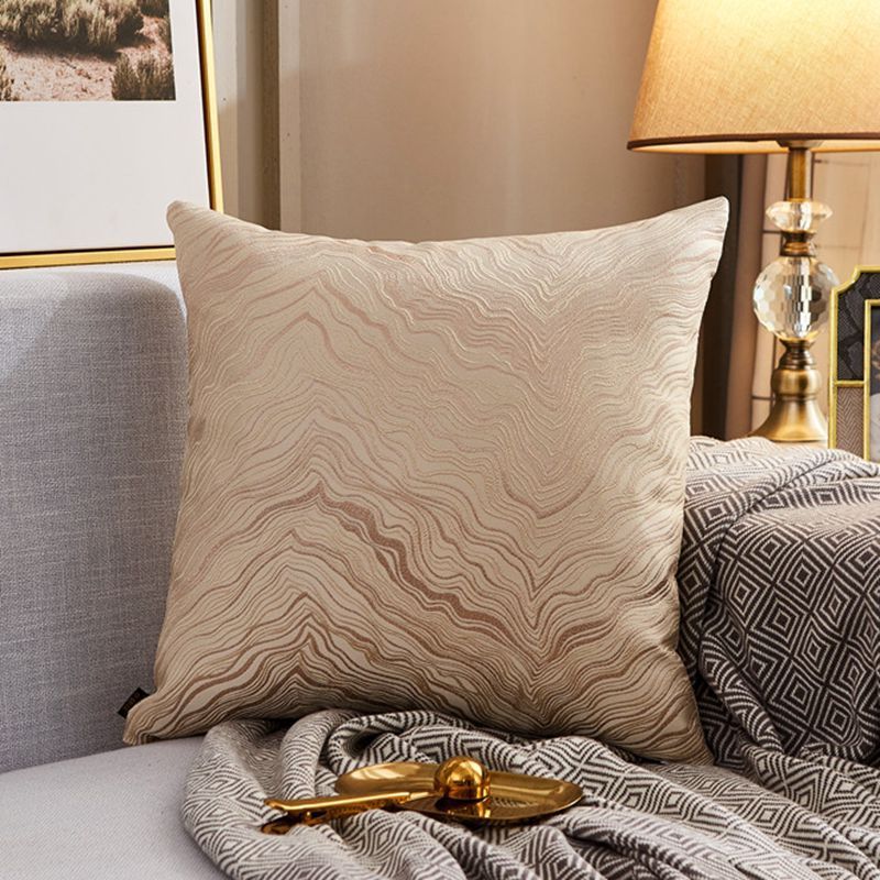 Ember – Luxe Moderne Lichtgewicht Sofa Auto Kussenhoes van Zijde Satijn met Metallic Kleur