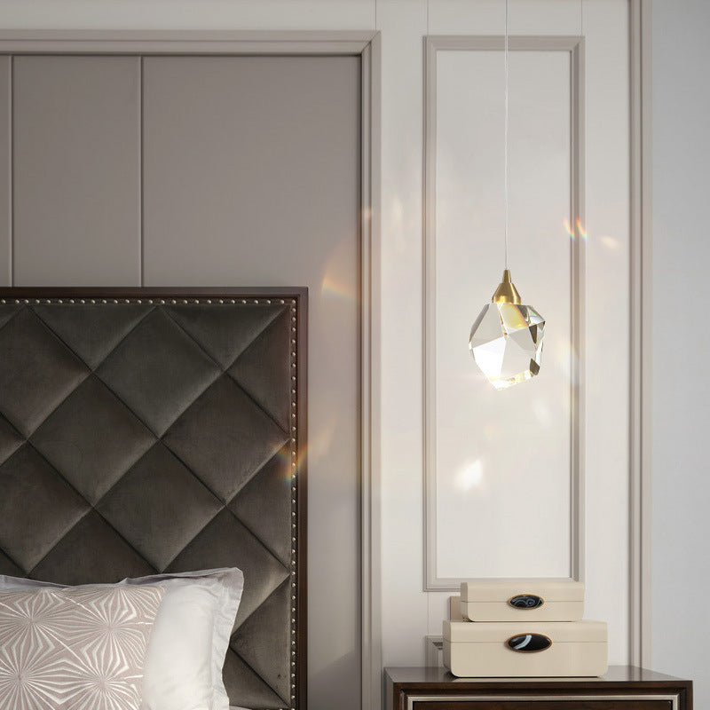 Verity – Luxe Koper Kristallen Chandelier Modern Minimalistisch Drie-Kops Chandelier