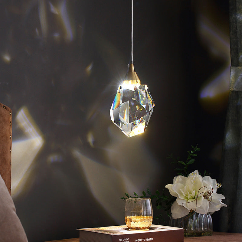 Verity – Luxe Koper Kristallen Chandelier Modern Minimalistisch Drie-Kops Chandelier