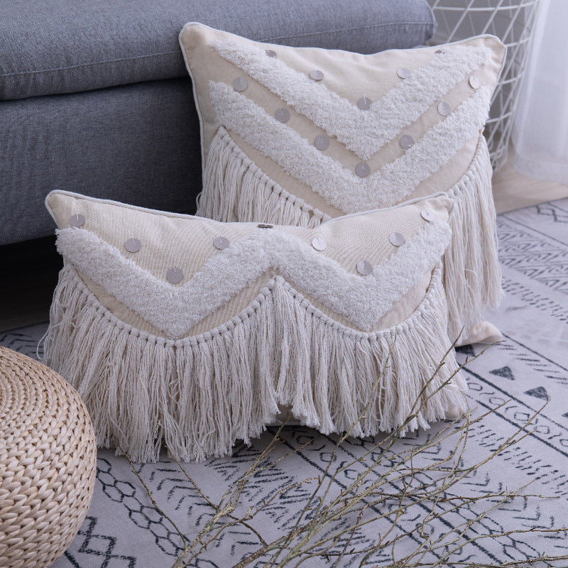 Marcella – Elegante Kussenhoes met Stijlvolle Kwastjes