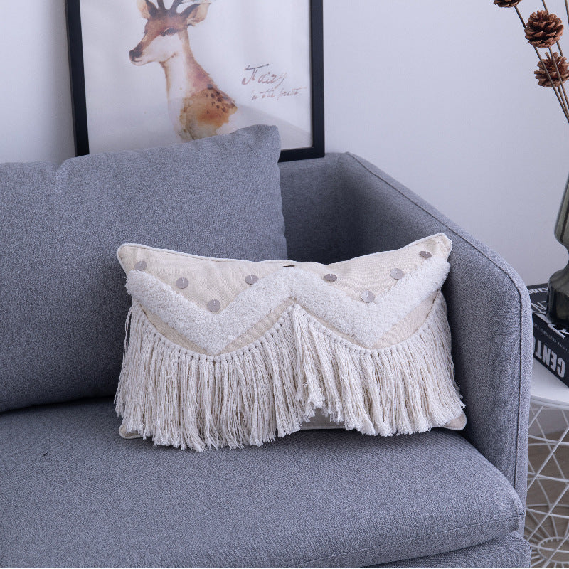 Marcella – Elegante Kussenhoes met Stijlvolle Kwastjes