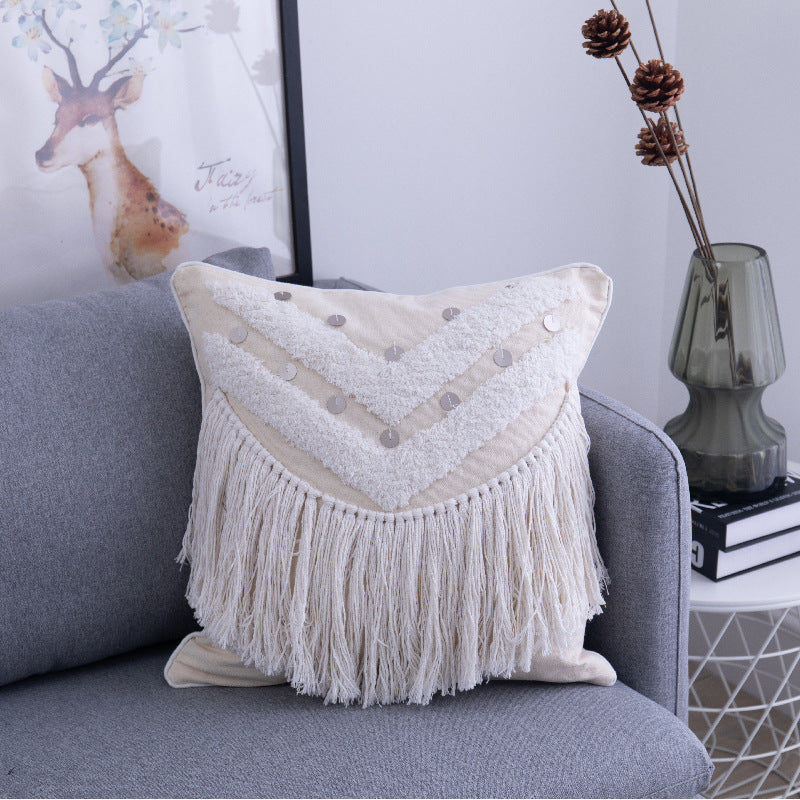 Marcella – Elegante Kussenhoes met Stijlvolle Kwastjes