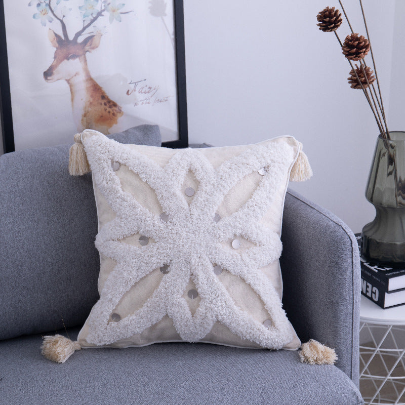 Marcella – Elegante Kussenhoes met Stijlvolle Kwastjes