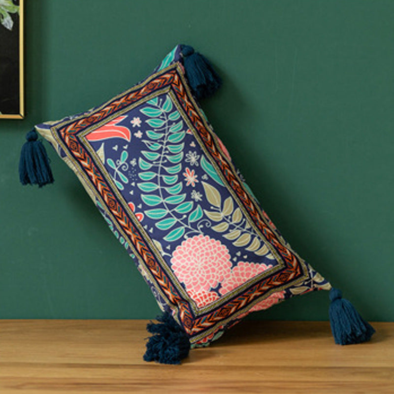 Alaric – Decoratieve Kussen met Festieve Lente-Etnische Stijl en Franje