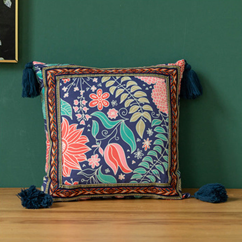 Alaric – Decoratieve Kussen met Festieve Lente-Etnische Stijl en Franje