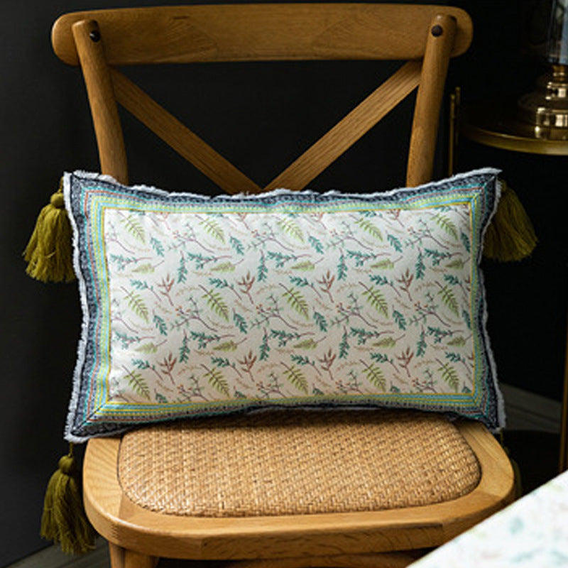 Alaric – Decoratieve Kussen met Festieve Lente-Etnische Stijl en Franje