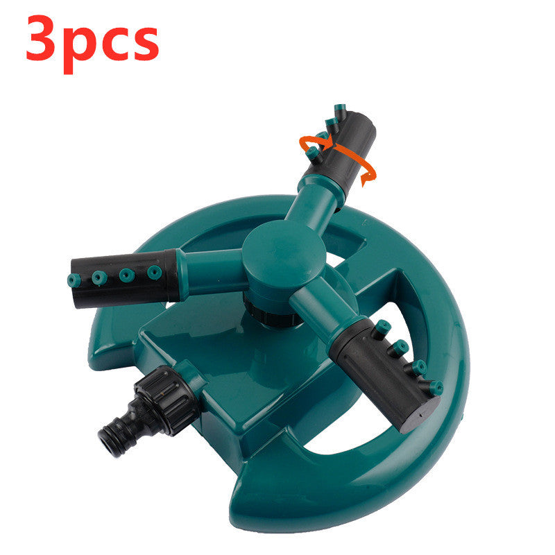 360° Roterende Tuinsproeier – 3-Armige Instelbare Besproeiingssysteem voor Gazon & Tuin