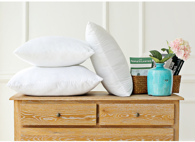 Hazel – Luxe Kussenkern van Geborsteld Stof, Zuiver Wit