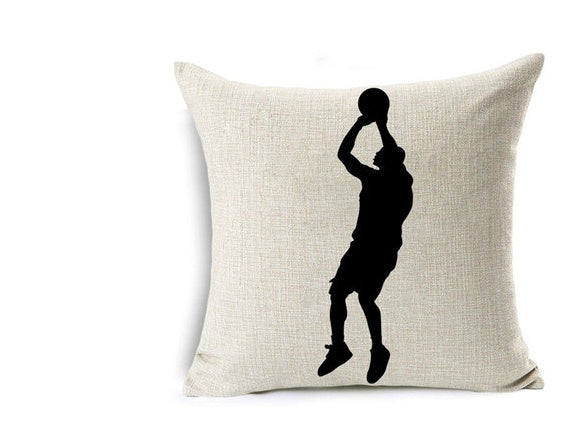 Indigo – Decoratieve Kussenhoes voor Basketbal