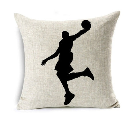 Indigo – Decoratieve Kussenhoes voor Basketbal