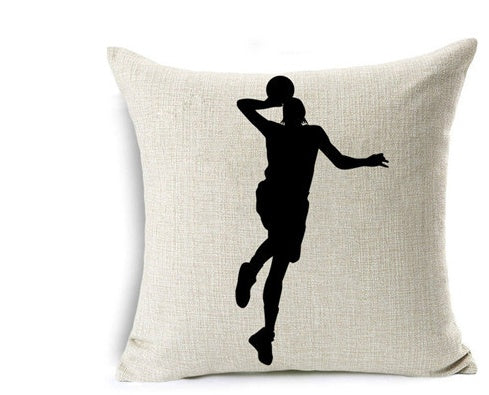 Indigo – Decoratieve Kussenhoes voor Basketbal