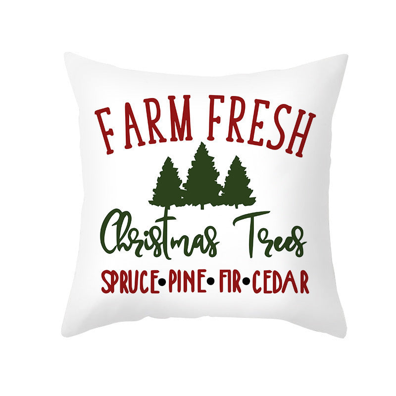Cypress – Kerstmis Cartoon Kussenhoes voor Sofa en Kantoor