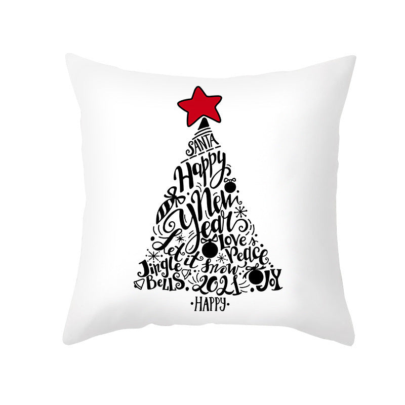 Cypress – Kerstmis Cartoon Kussenhoes voor Sofa en Kantoor