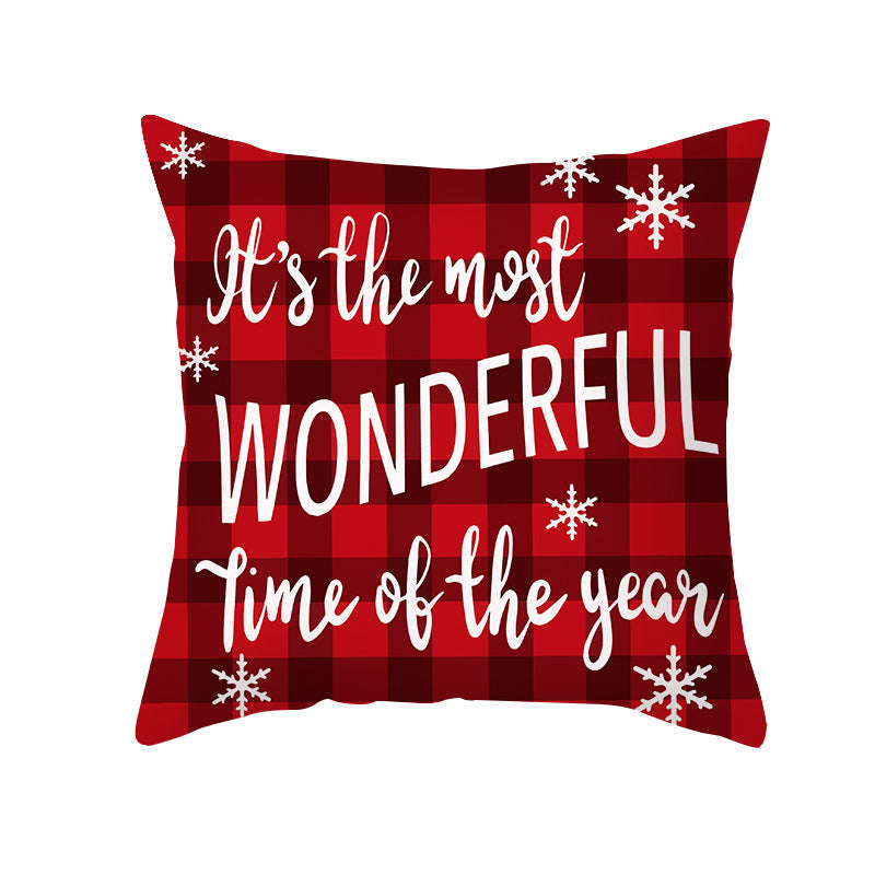 Cypress – Kerstmis Cartoon Kussenhoes voor Sofa en Kantoor