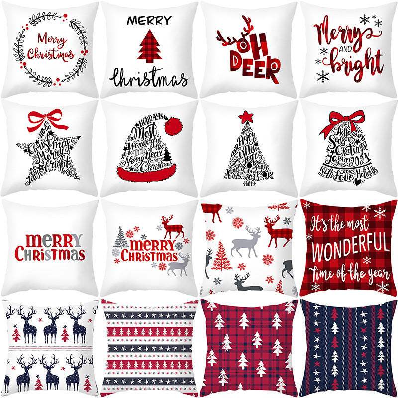Cypress – Kerstmis Cartoon Kussenhoes voor Sofa en Kantoor