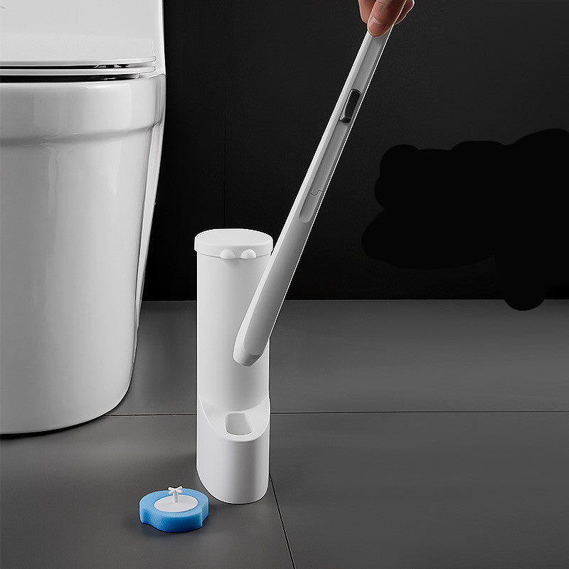 Octavian – Wegwerp Toiletborstel met Lange Handgreep en Spons Reinigingskoppen